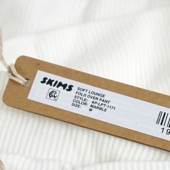 SKIMS SOFT LOUNGE FOLDOVER PANT PANTS MARBLE M MEDIUM NEW NWT - Picture 7 of 7